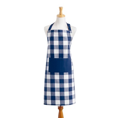 Elrene Farmhouse Living Buffalo Check Kitchen Apron with Pocket - 28" x 33" - Elrene Home Fashions