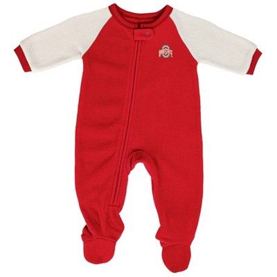 Image of NCAA Ohio State Buckeyes Infant Boys' Blanket Sleeper - 0-3M