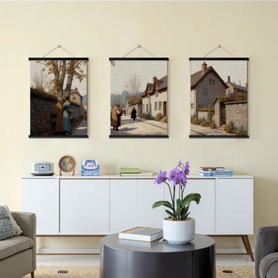 Floral Canvas Wall Art with Strong Artistic and Visual Aesthetics,3 - Pieces