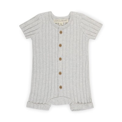 Hope & Henry Baby Organic Cotton Layette Shortie Sweater Romper