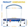 Belatt 36 Inch Mini Trampoline for Kids Ages 1-6 | Indoor/Outdoor Trampoline with Handle | Safe, Fun, and Durable for Toddlers - 3 of 4