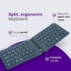 Evo Bytes Blue Ergonomic Foldable Bluetooth Travel Keyboard - 2 of 4