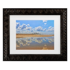 Trademark Fine Art - Beata Czyzowska Young Beach Reflections Matted Framed Art - 1 of 4