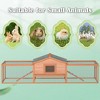 Kumasinova 2-Story Large Outdoor Rabbit Hutch with Run,121.65" Wooden Bunny Cage with Ramp,Asphalt Roof & Locking Doors,Rabbit Cage for Small Animals - 3 of 4