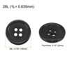Unique Bargains Sewing Resin Round Flat 4-Hole Replacement Craft Buttons 20 Pcs - 2 of 4
