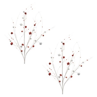 Melrose Sleigh Bell Spray (Set of 2)