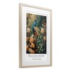 Stupell Industries Vintage Morris Inspired Blue Peacock Framed Print Under Glass Art - 2 of 4