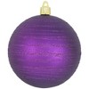Christmas By Krebs 4 3/4" Shatterproof Christmas Ornaments - Diva Purple with Purple Tangles [4 Count] - 2 of 4