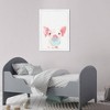 15"x21" Piglet Bubblegum Animals Framed Art Print - Wynwood Studio: Modern Wall Decor, White Frame - 4 of 4