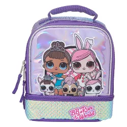 LOL Surprise Glitter Kids' Dual Compartment Lunch Bag