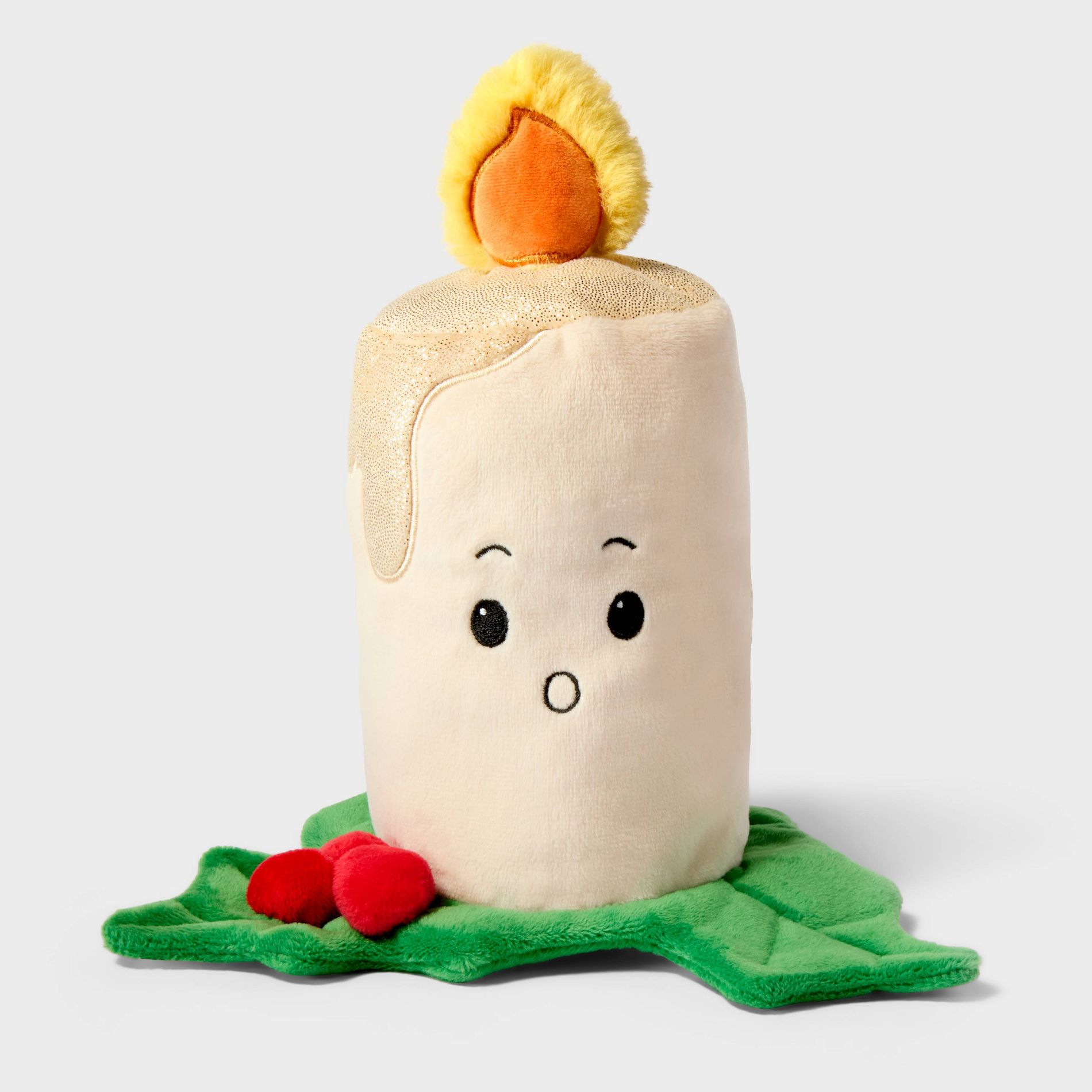 8.5" Candle with Holly Plush - Gigglescape™