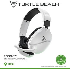 Turtle Beach Recon 70 Gaming Headset 2024 for Xbox Series X/S, Xbox One, PS5, PS4, Nintendo Switch, PC & Mobile - White - 1 of 4