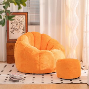 CAVINAS Shell-Shaped Large Bean Bag Chair Set for Adults & Kids,Soft Bean Bag Couch,Accent Chairs for Living Room - 1 of 4
