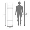 63" H Wardrobe in Melamine with Mirror and Open Storage - 4 of 4