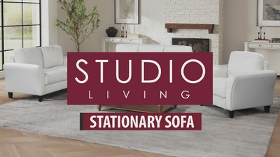 Alexa Oyster Fabric Sofa with Rolled Arms