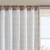 1 PCS 50x108in Plaid Rod Pocket and Back Tab Curtain Panel with Fleece Lining Brown - 4 of 4