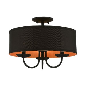 Livex Lighting Winchester 3 - Light Semi-Flush Mount in  Black - 1 of 1