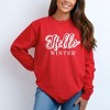 Simply Sage Market Women's Retro Hello Winter Long Sleeve Garment Dyed Tee - 2 of 4