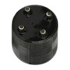 Chery Life 2Pcs Black Textured Planter With Saucer, 6x6x7", 8x8x8" - 4 of 4