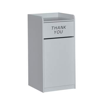 Itouchless Swing Top Kitchen Trash Can 17 Gallon Silver Stainless Steel :  Target