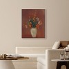 Art Remedy Odilon Redon - Bouquet in a Chinese Vase Vintage Classic Roses Wall Art, 36" x 45", White Frame - 2 of 4