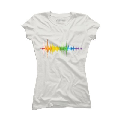 Adult Design By Humans Soundwave Rainbow Pride By Truemilk T-Shirt