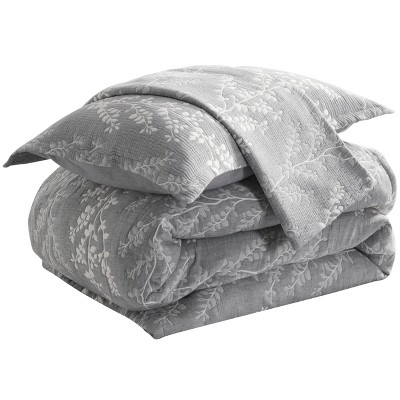 NTBAY 3 Pieces Cotton Muslin Bedding Set, Three-layer Bed Blanket and Pillow Shams, Soft Yarn Dyed Quilt Set — фото 5