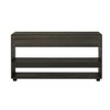 GlasFlength Console Table with Drawers and Shelves, Narrow Sofa Table for Living Room, Hallway and Kitchen, Brown, 58.3"*15.7"*31.5" - 2 of 4
