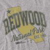 Redwood National Park State Line Adult T-Shirt Athletic Heather - 2 of 4