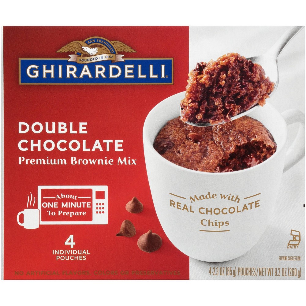 UPC 041449473239 product image for Ghirardelli Double Chocolate Brownie Mug Mix - 4ct/9.2oz | upcitemdb.com