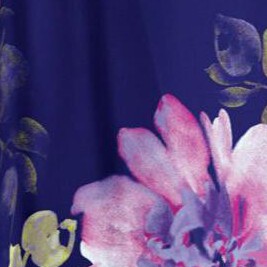 navy purple floral