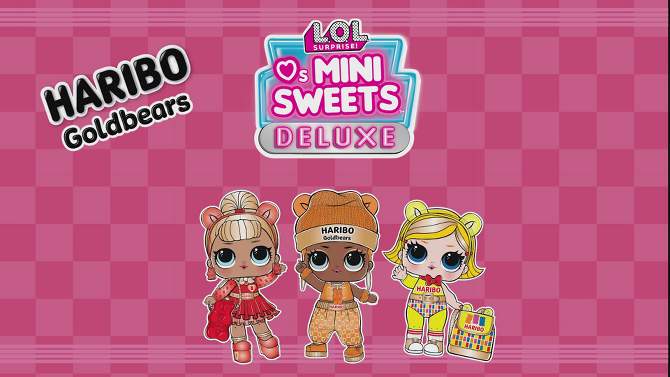 L.O.L. Surprise! Loves Mini Sweets x Haribo Deluxe - Haribo Goldbears,Accessories,Limited Edition with 3 Dolls,Haribo Goldbears Theme Collectible Doll, 2 of 8, play video