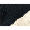 HomeRoots 5' X 7' Black Shag Hand Tufted Area Rug - 4 of 4