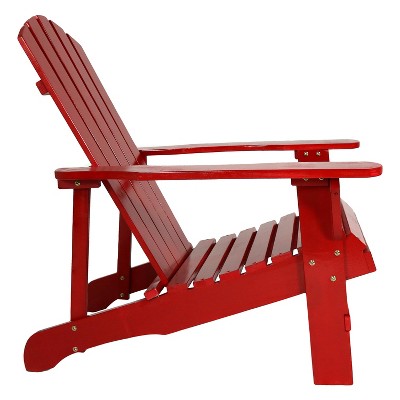 Coastal Bliss Red Fir Wood Outdoor Adirondack Chair - Set of 2