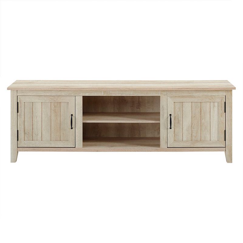 Modern Transitional Wood TV Stand for TVs up to 80" - Saracina Home, 1 of 15