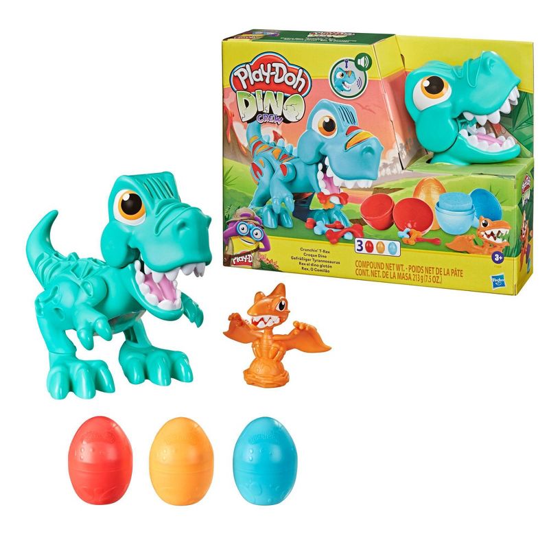 Play-Doh Dino Crew Crunchin&#39; T-Rex Toy with Eggs Great Easter Basket Stuffers, 5 of 13