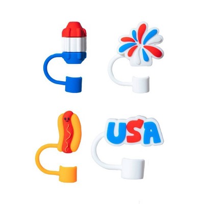 CharCharms 4pk Popsicle Straw Toppers