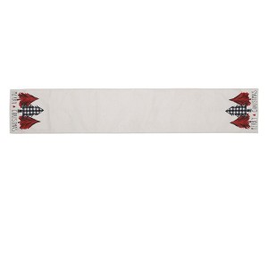 Unique Bargains Christmas Table Runner Three Christmas Trees Linen 72"x13" 1 Pc - 1 of 4
