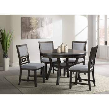 5pc Taylor Standard Height Dining Set 4 Side Chairs Walnut - Picket House Furnishings
