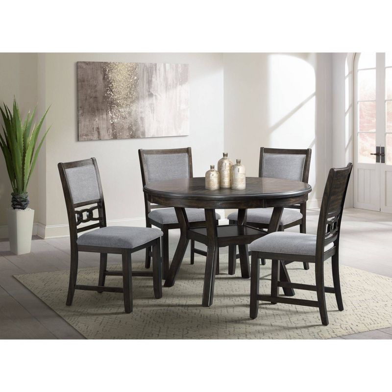 5pc Taylor Standard Height Dining Set 4 Side Chairs Walnut - Picket House Furnishings, 1 of 20