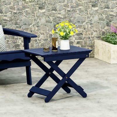Folding Acacia Wood Outdoor Side Table, Small Portable Camping Table for Patio, Balcony or Travel – Cuddlewood