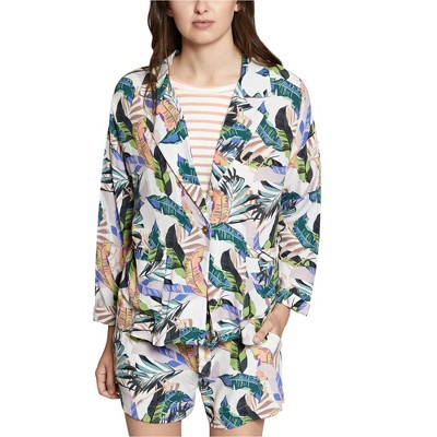 Sanctuary Clothing Womens Aurora Floral One Button Blazer Jacket