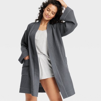 Women's Waffle Robe - Auden™, 4 of 7