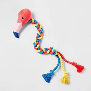 23" Flamingo with Rope Dog Toy - Sun Squad™