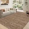 Washable Abstract Rug, Non-Slip Low Pile, Stain-Resistant Accent Carpet for Living Room, Bedroom, Office - 4 of 4