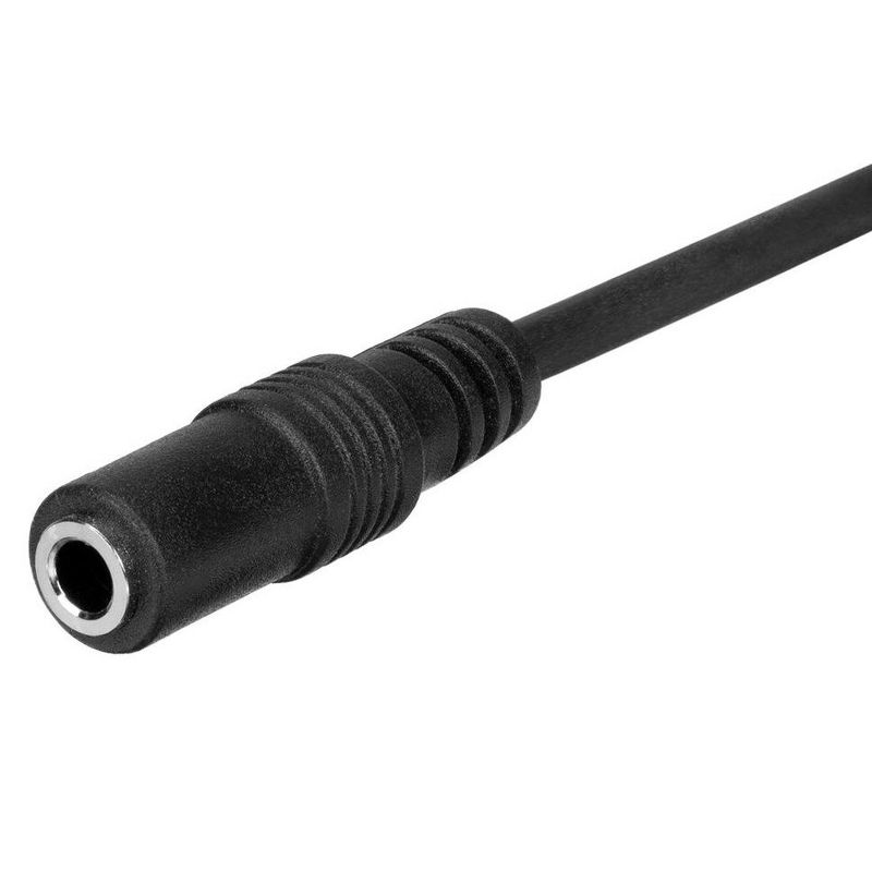 Monoprice Stereo Extension Cable - 6 Feet - Black | 3.5mm Plug/Jack Male/Female, 3 of 7