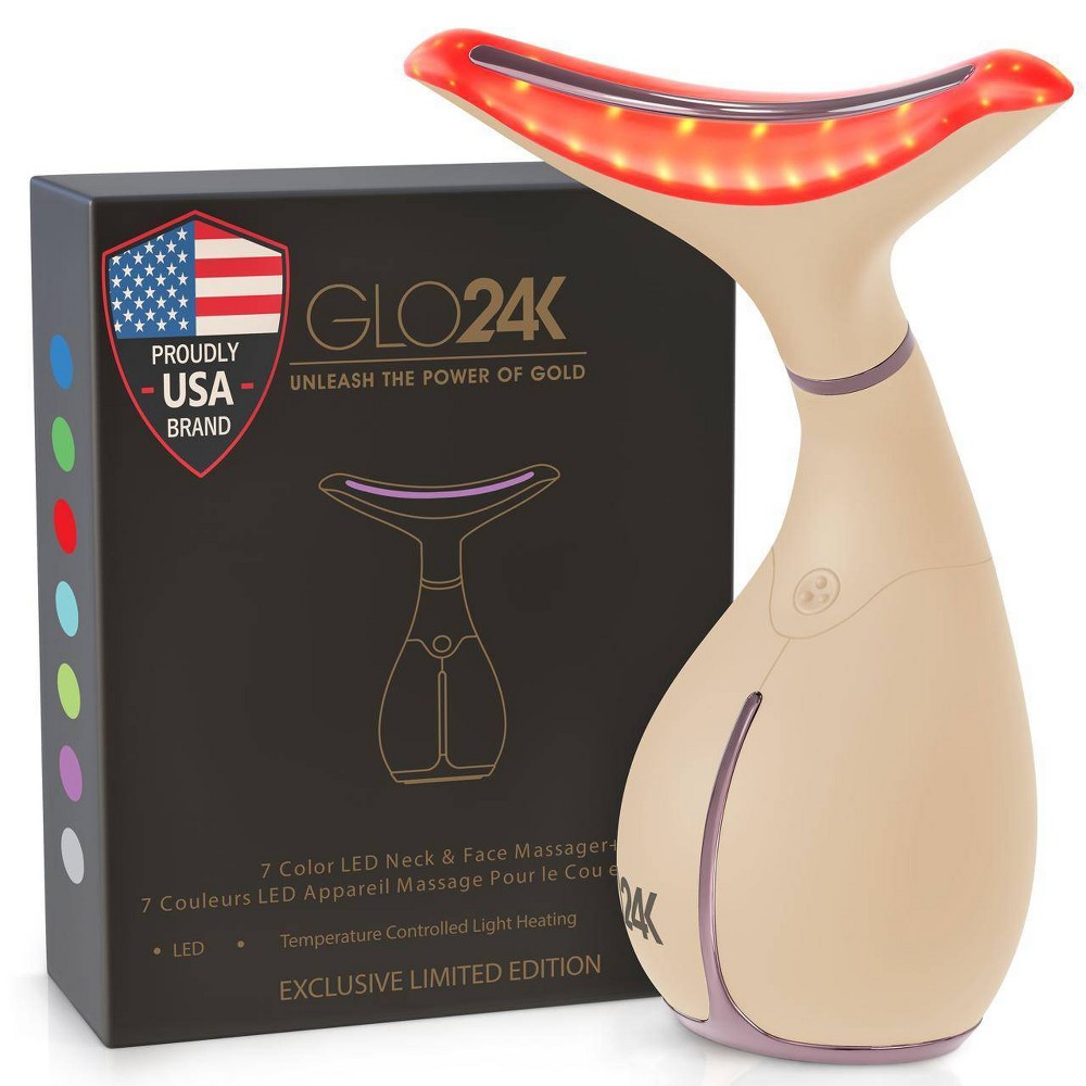 GLO24K 7 Color LED Neck and Face Beauty Device - Limited Edition