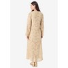 Roaman's Women's Plus Size Lace Jacket Maxi Dress Set - 3 of 4