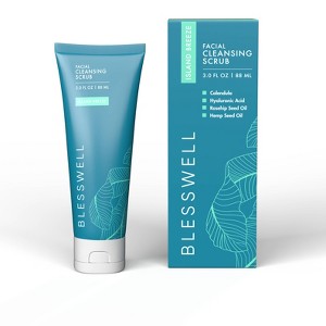 Blesswell Facial Cleansing Scrub - 3 fl oz - 1 of 4