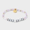 Little Words Project "Keep Going" Beaded Bracelet Boxed - Lavender Lift - 3 of 4